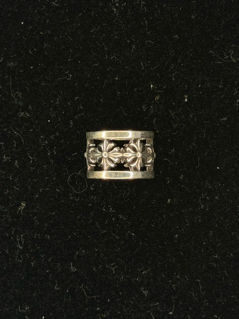 Chrome Hearts Floral Motif Circle Ring Unisex Pendant